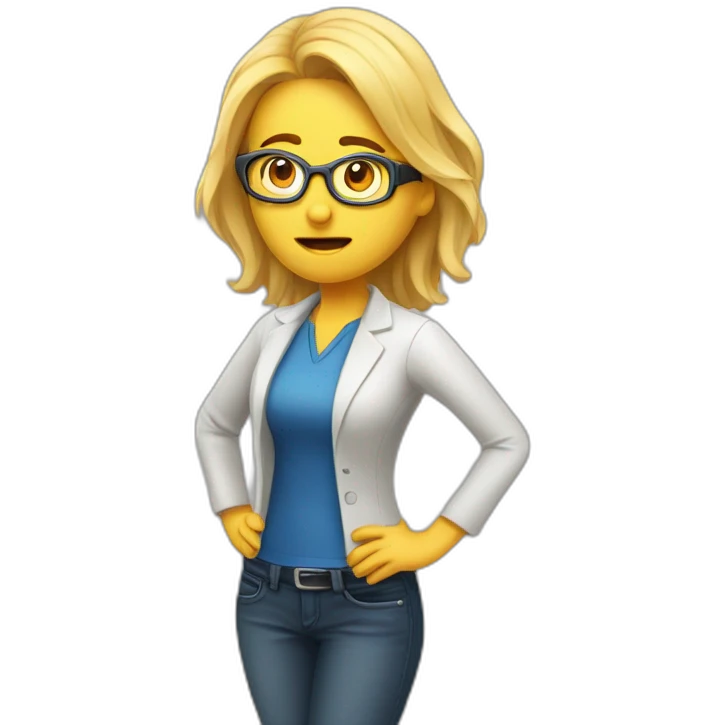 frustrated QA Tester lead woman version from Orava emoji