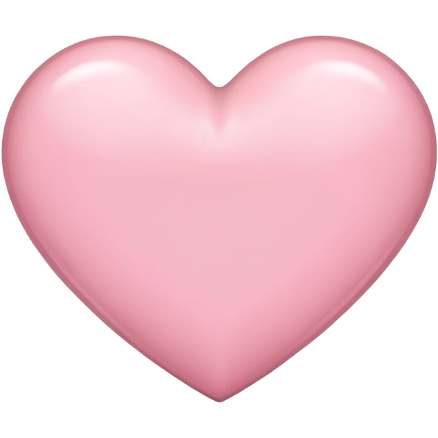 Light pink heart emoji