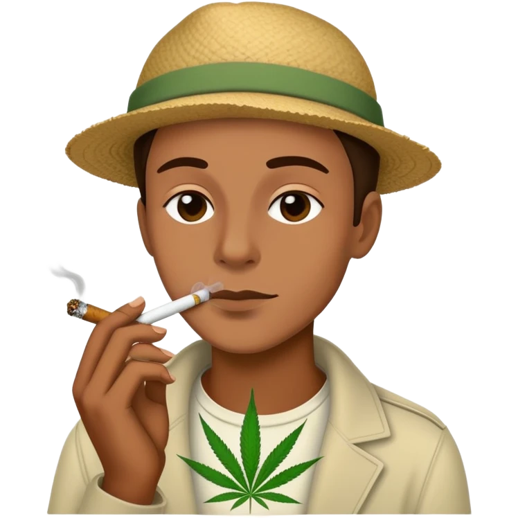 Jul qui fume de la beuh  emoji
