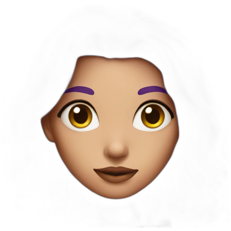 sexy purple haired witch emoji
