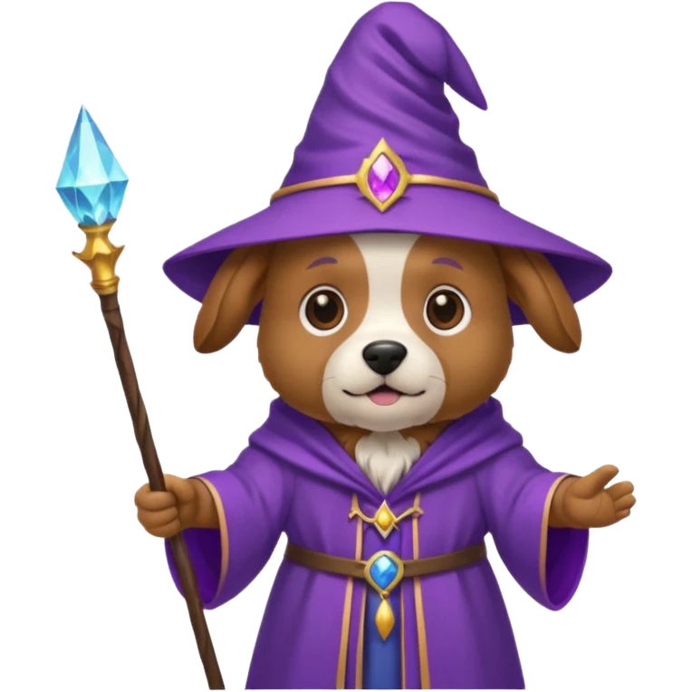 Dog wizard emoji