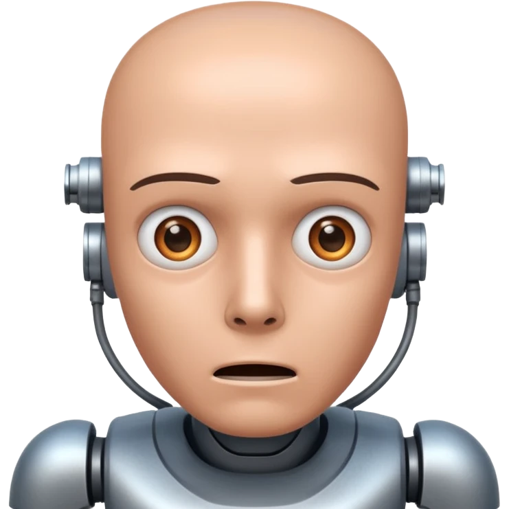 Robot killing a man emoji