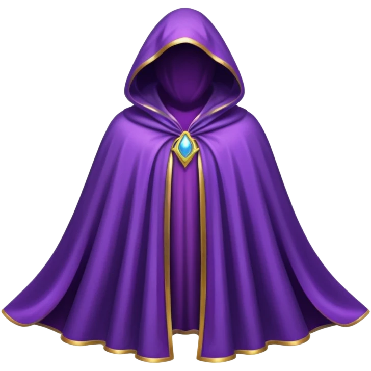 a fantasy magic purple cloak emoji