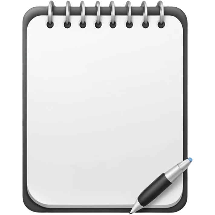 white notepad emoji