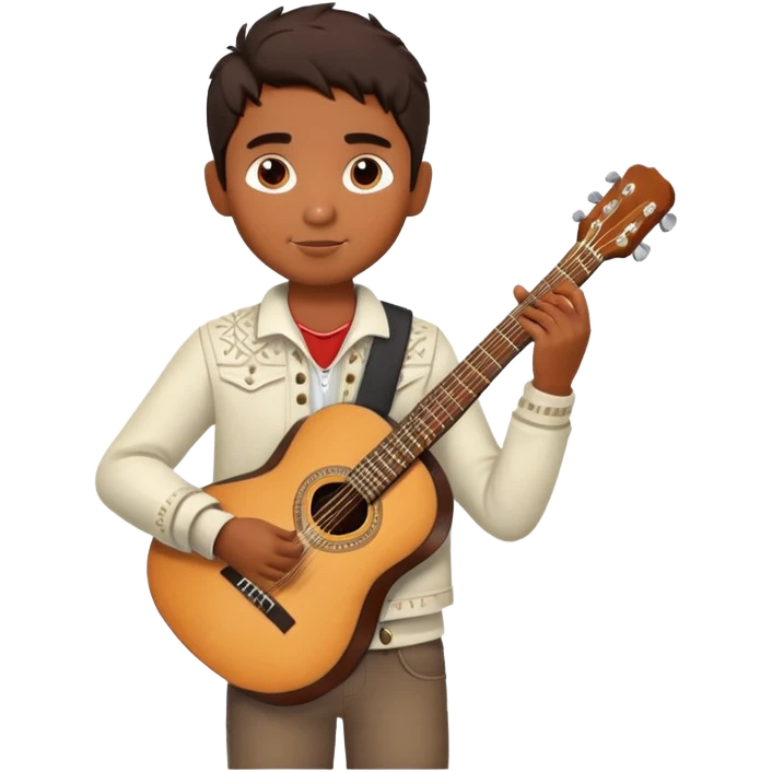 Miguel boy with guitar from Coco emoji