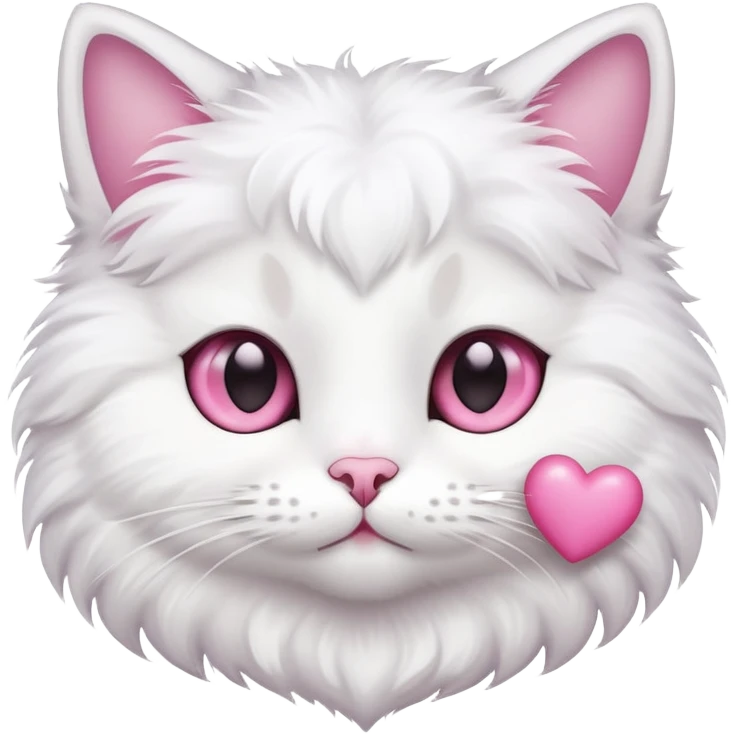 cat with pink heart  emoji