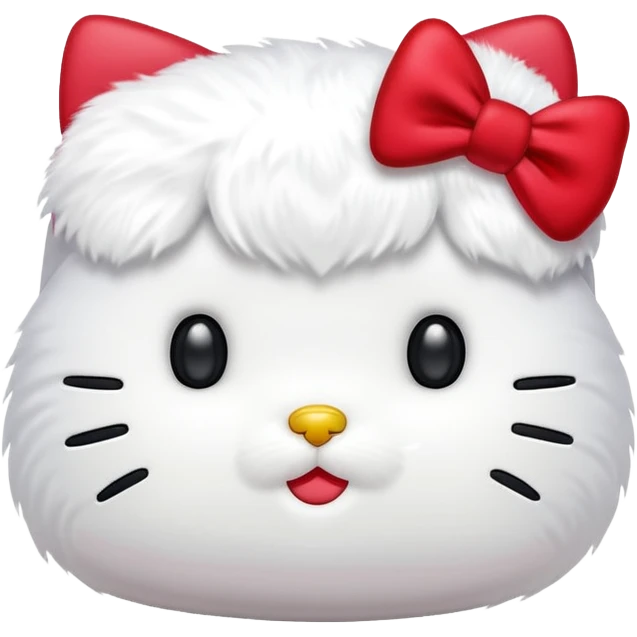 Fait un emoji comme hello kitty à la perfection en dessin normal sans 3d emoji