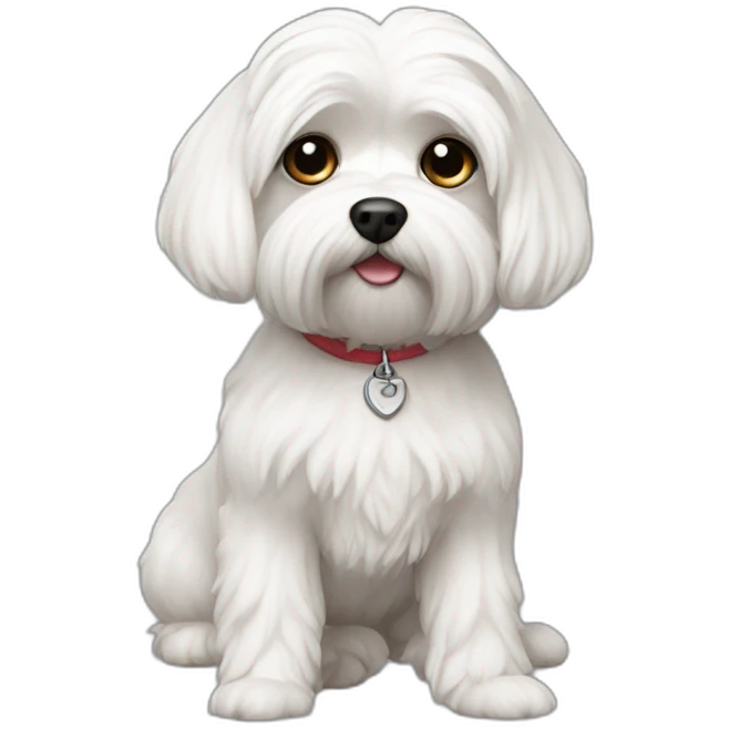 Maltese realistic emoji