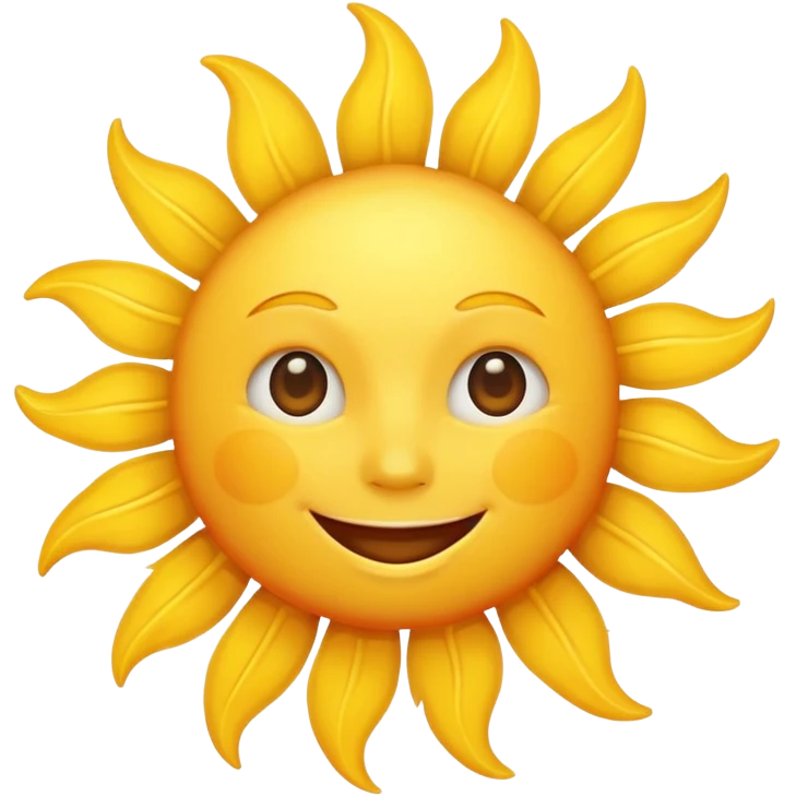 smiling sun emoji emoji