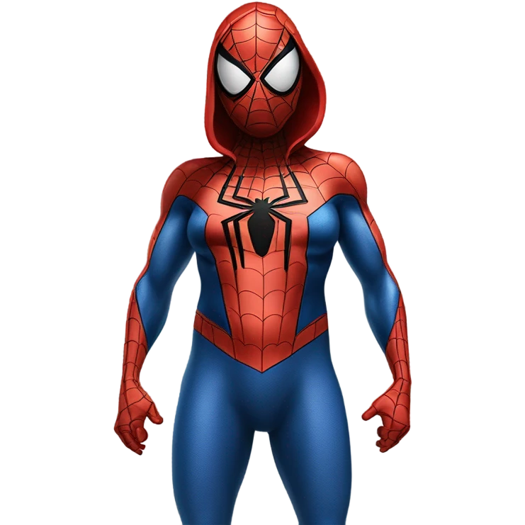 Photorealistic pregnant Spiderman emoji