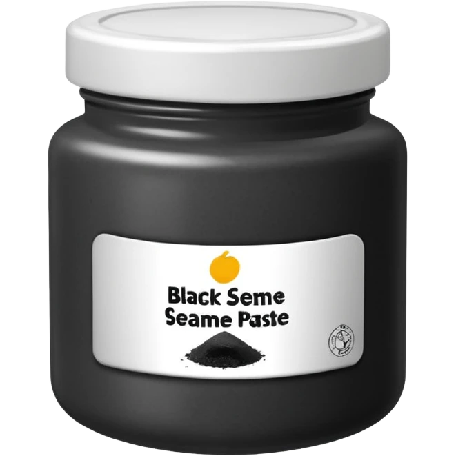 black sesame paste emoji