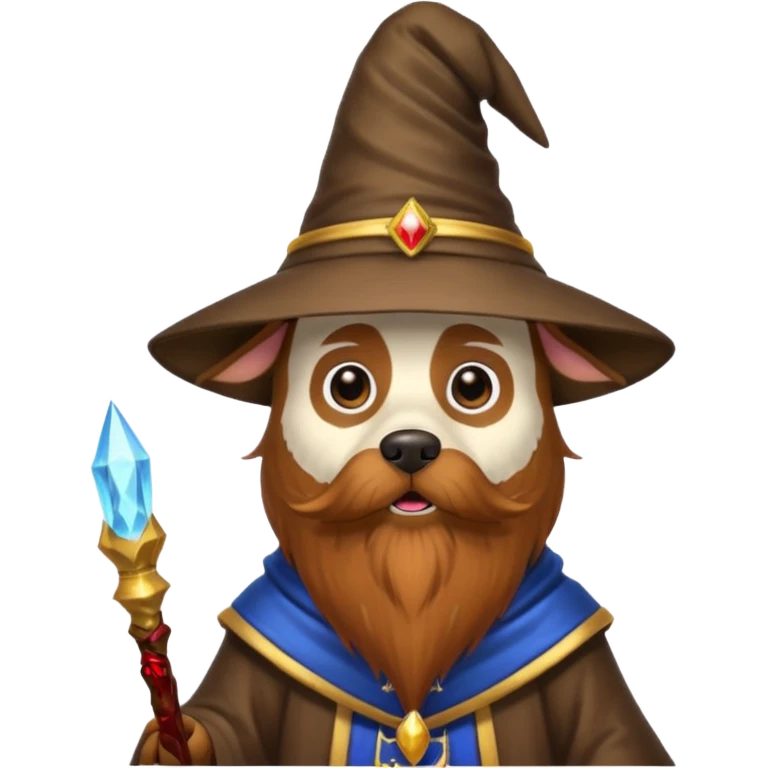Dog wizard emoji