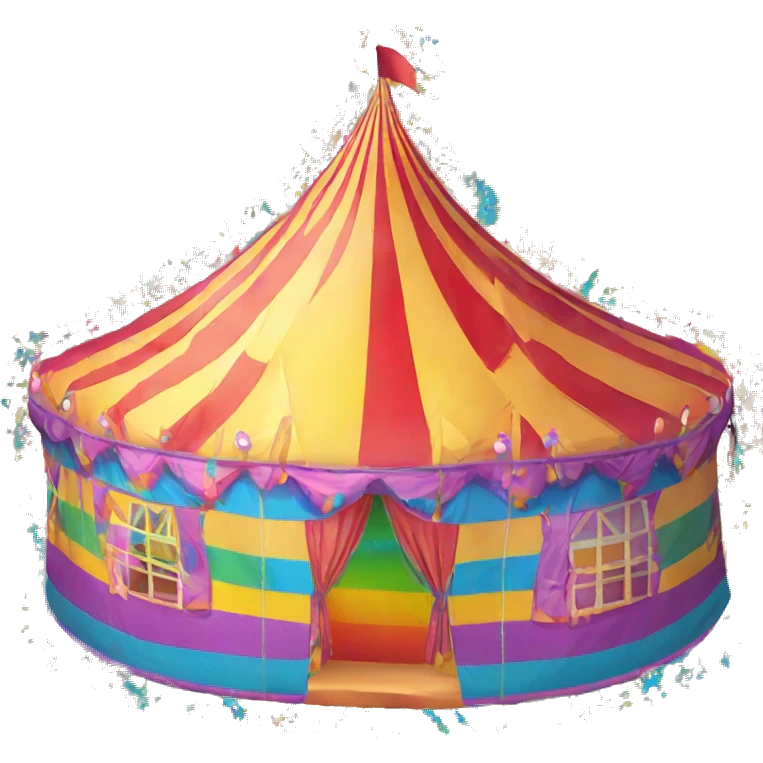 rainbow carnival tent emoji