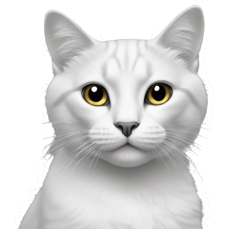 cat black and white emoji