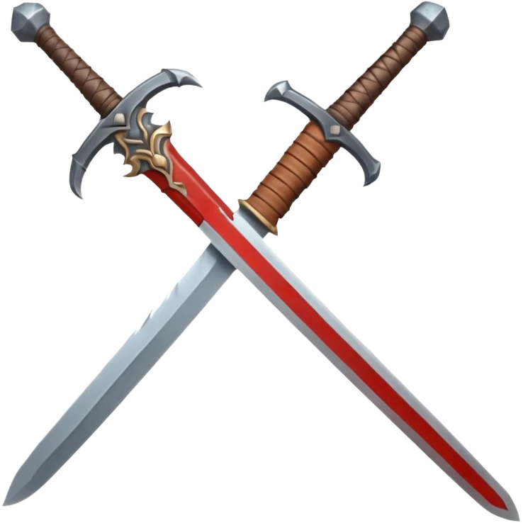 barbarian sword object icon, large heavy sword, rough steel blade, leather wrapped handle, battle-worn scratches, fantasy style, 3D cartoon, mobile game icon style, centered, clean background, soft shadow, no text, no watermark

 emoji