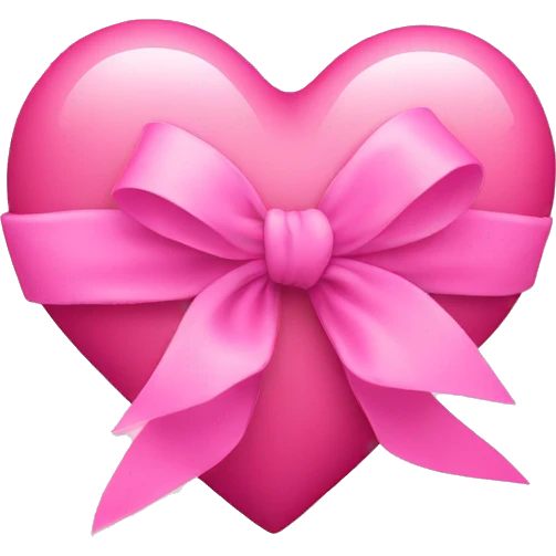 pink heart with ribbon  emoji