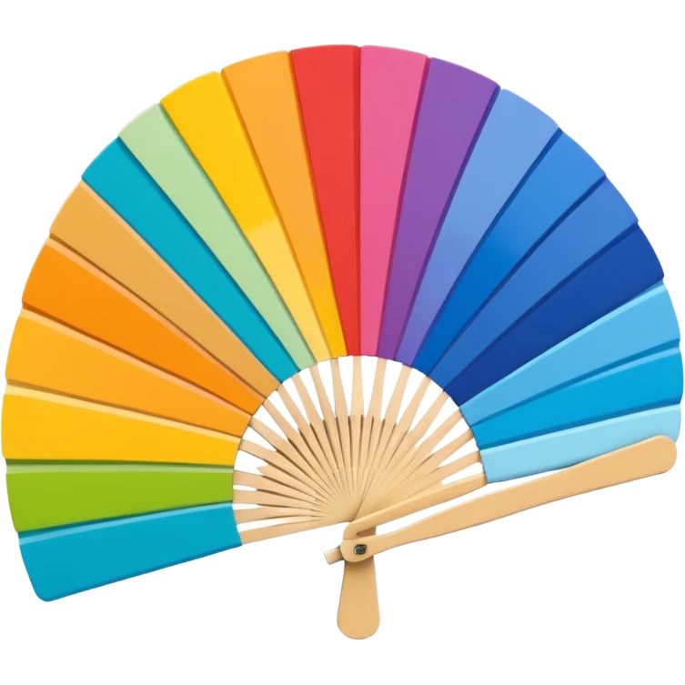 3D pantone colour fan spread emoji