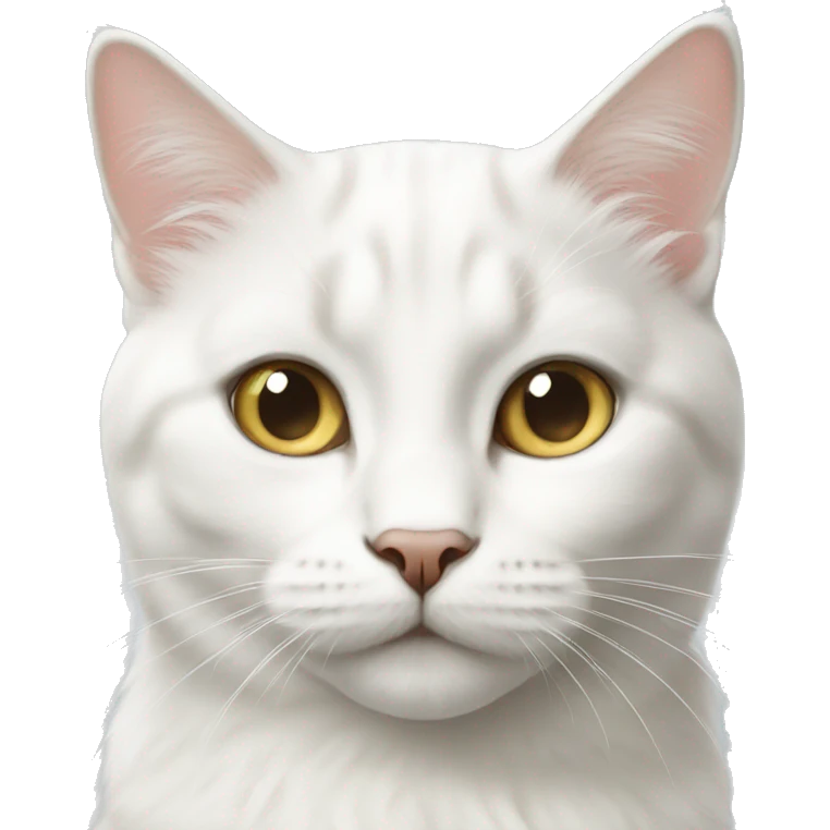 White Norwegian cat emoji