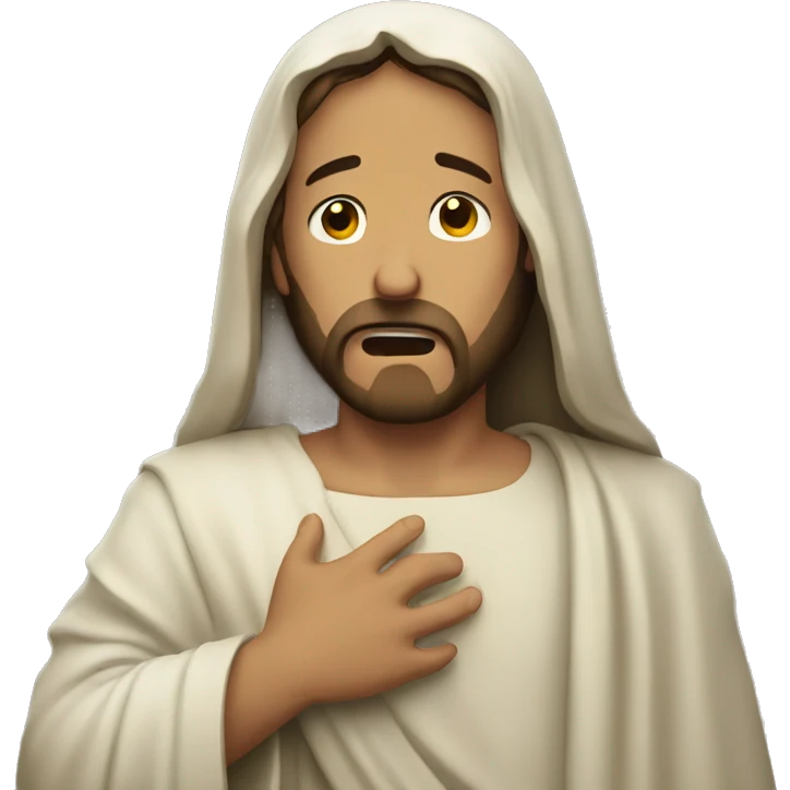  Jesus crying emoji