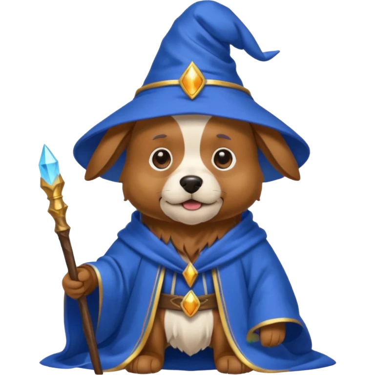 Dog wizard emoji