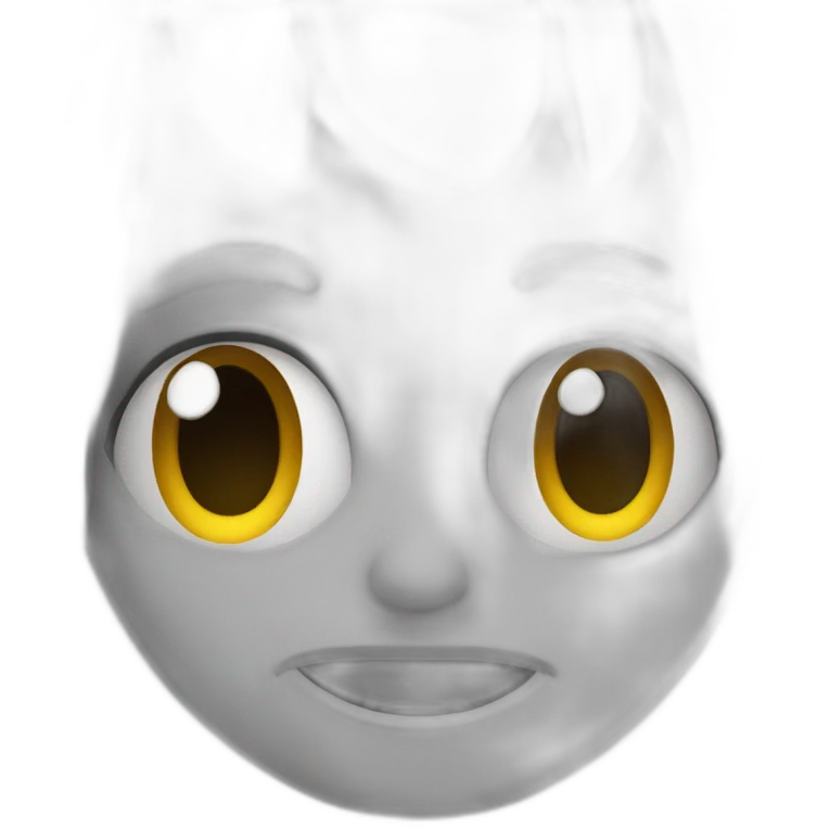 Creepy face emoji emoji