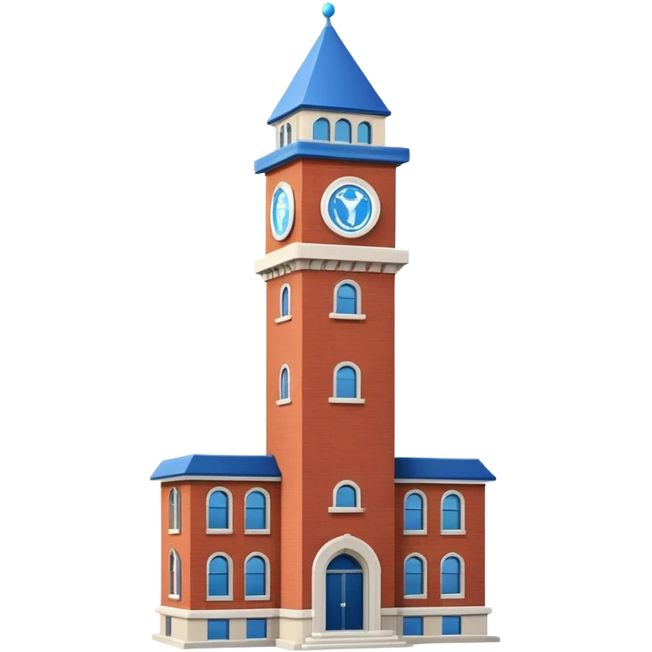 Tower University blue emoji