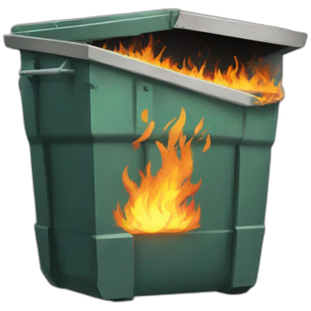 dumpster fire emoji