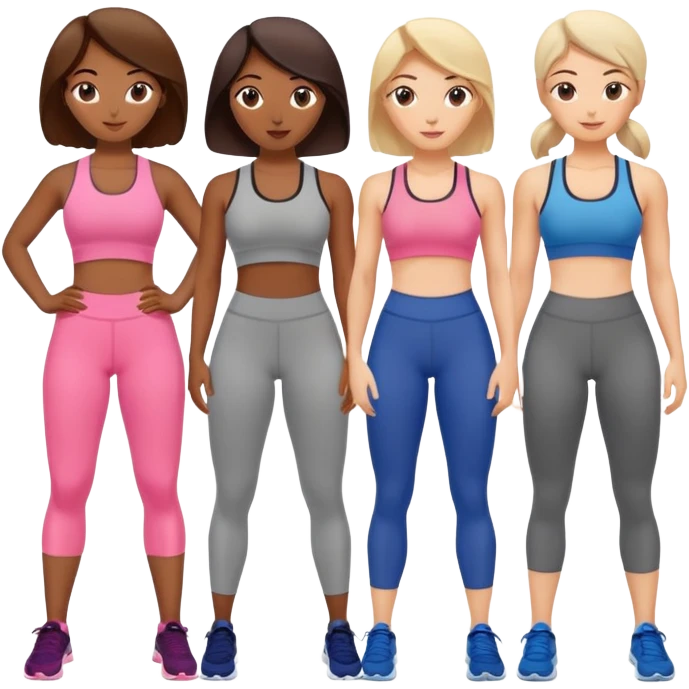 Women at the gym  emoji