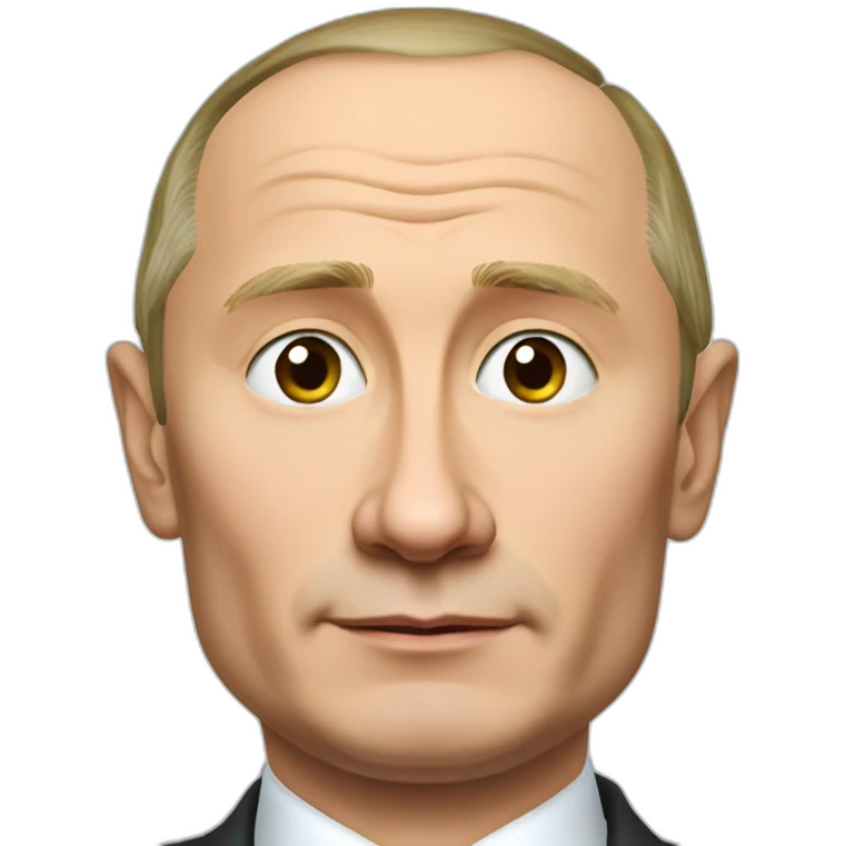 Vladimir Putin with a crazy jawline  emoji