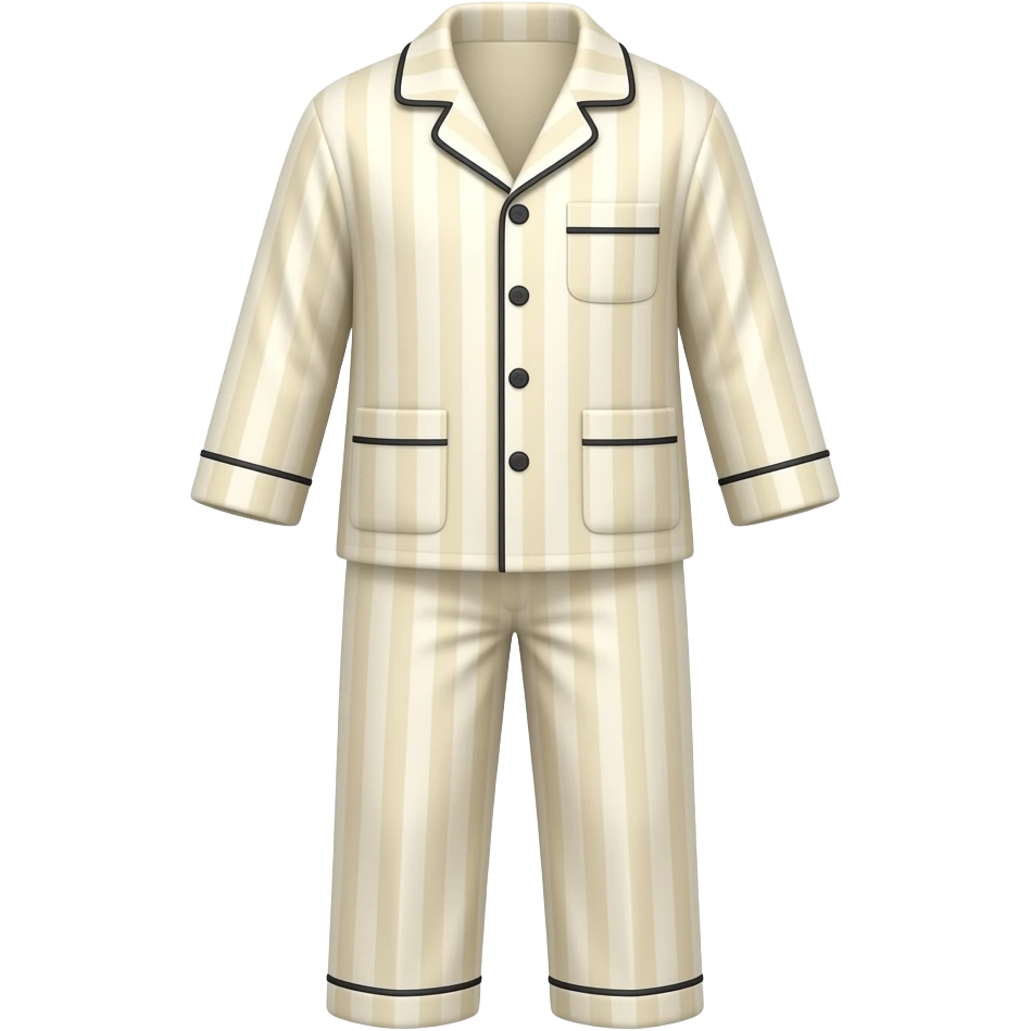 cream pyjamas emoji