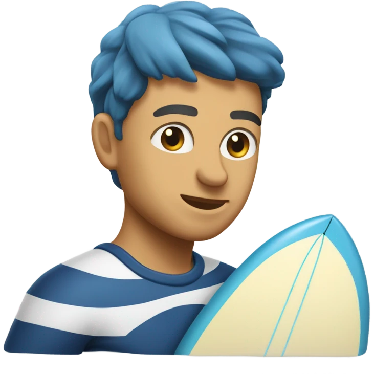 Leniwiec na desce do surfingu  emoji