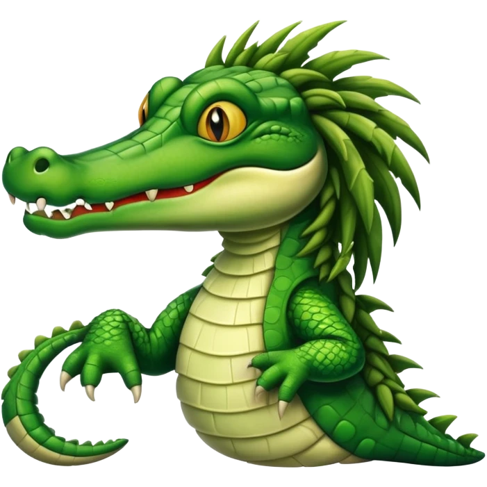 Alligator with dreadlocks  emoji