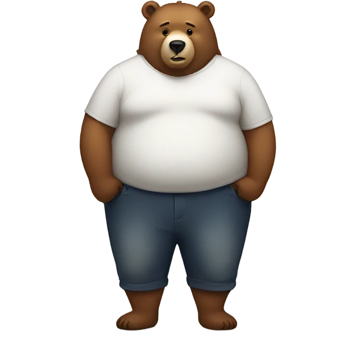 Overweight bear  emoji