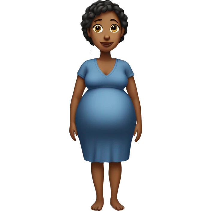 Tall pregnant woman emoji