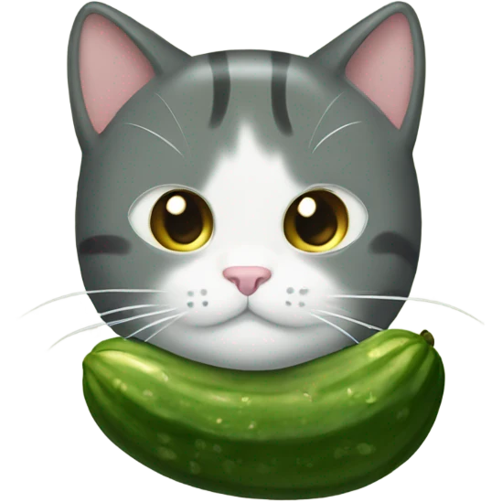 Pickle cat emoji