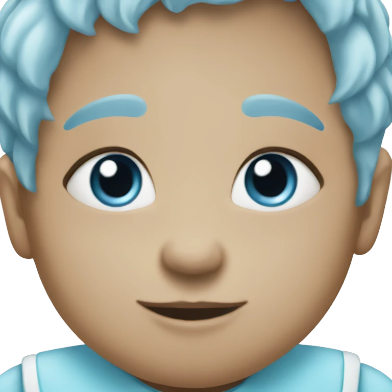Baby blue heart emoji