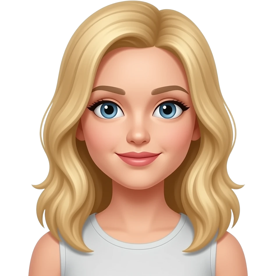 Alicia blonde emoji