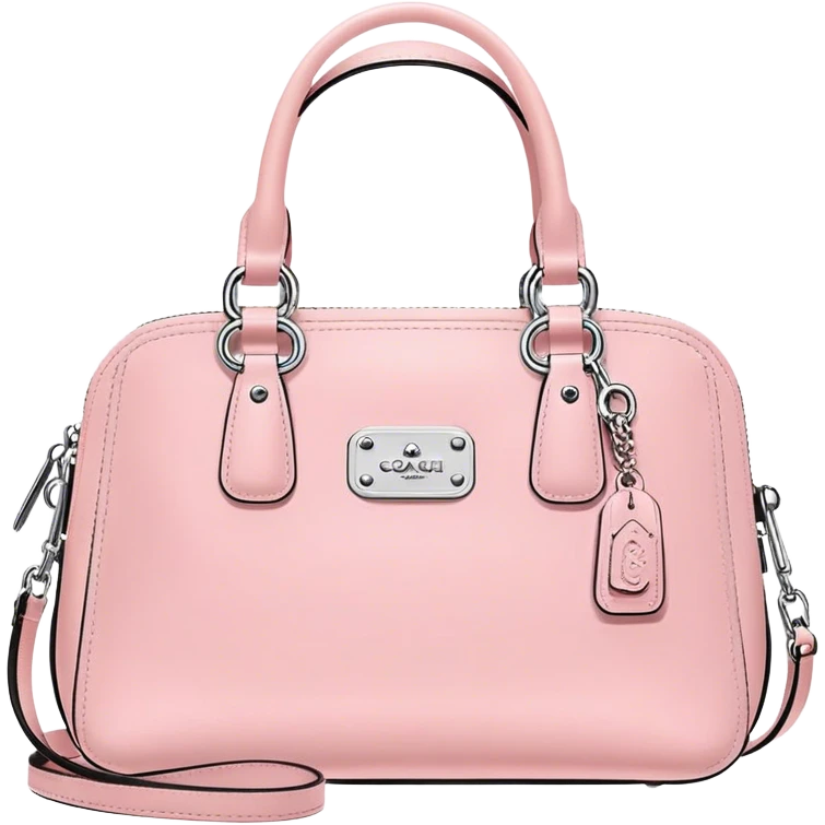 pastel pink coach purse emoji