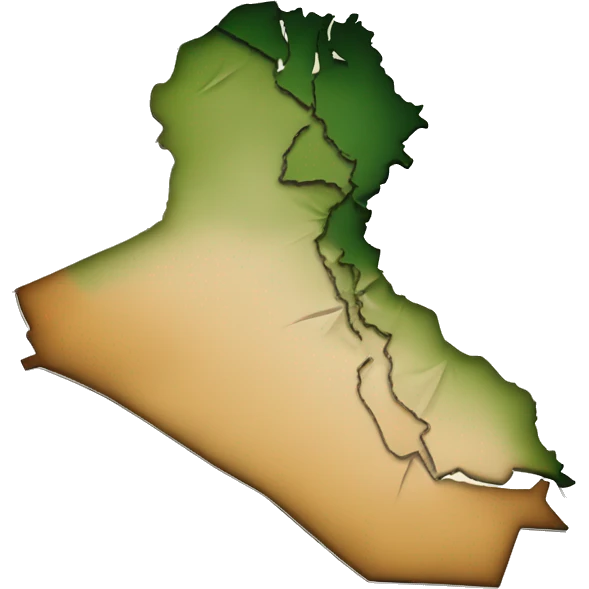 Map of Iraq  emoji