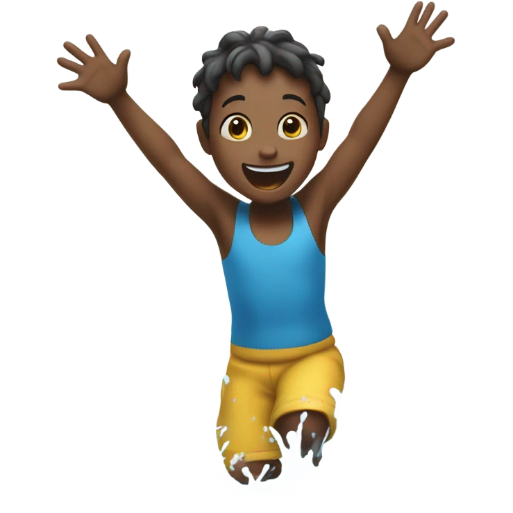 Kid in water emoji