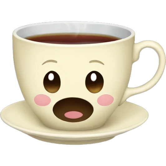 Tea in a vintage cozy cup emoji