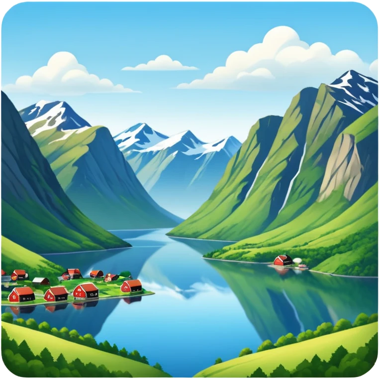 Norwegian landscape emoji