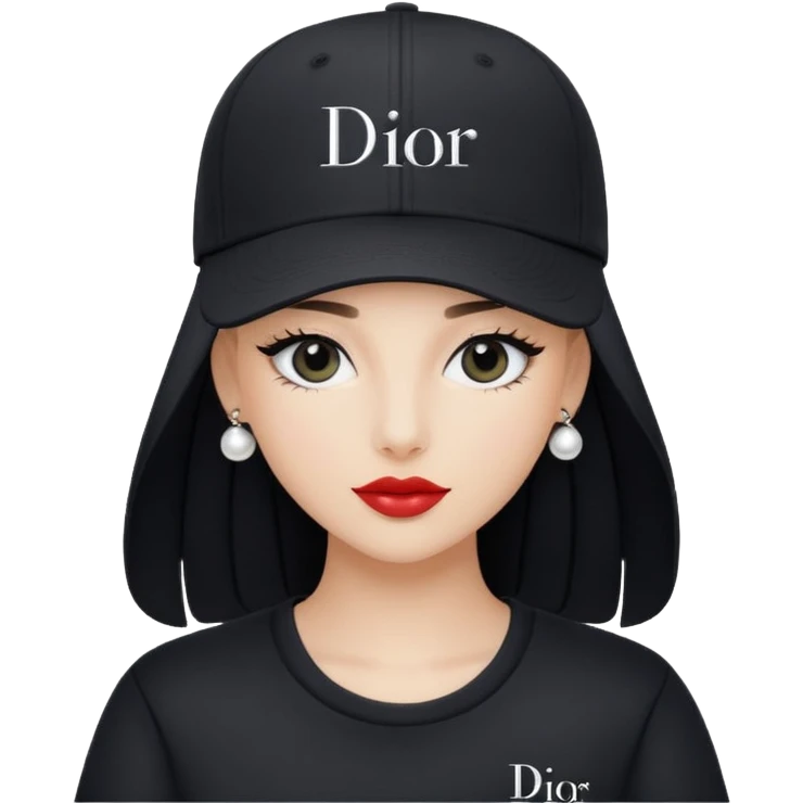 Baseball hat that says Dior emoji