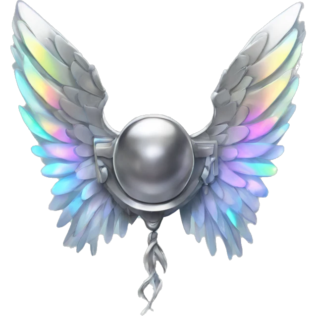 Chrome wings holographique emoji