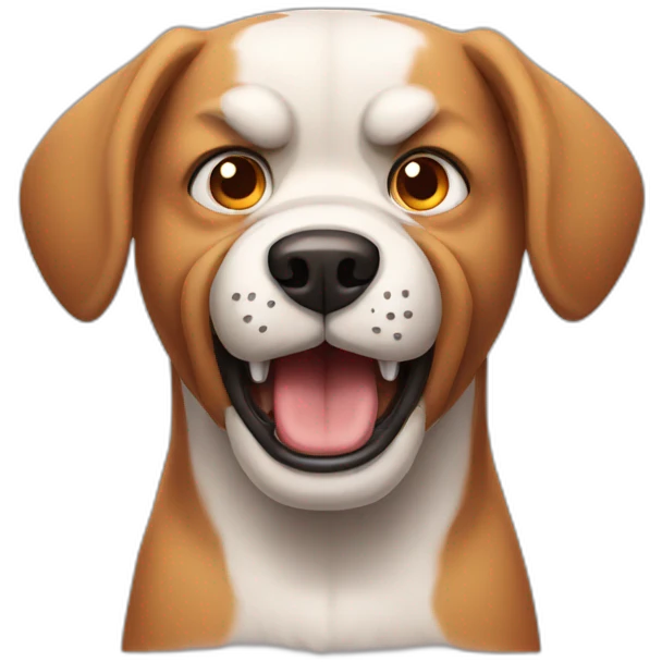 angry dog emoji
