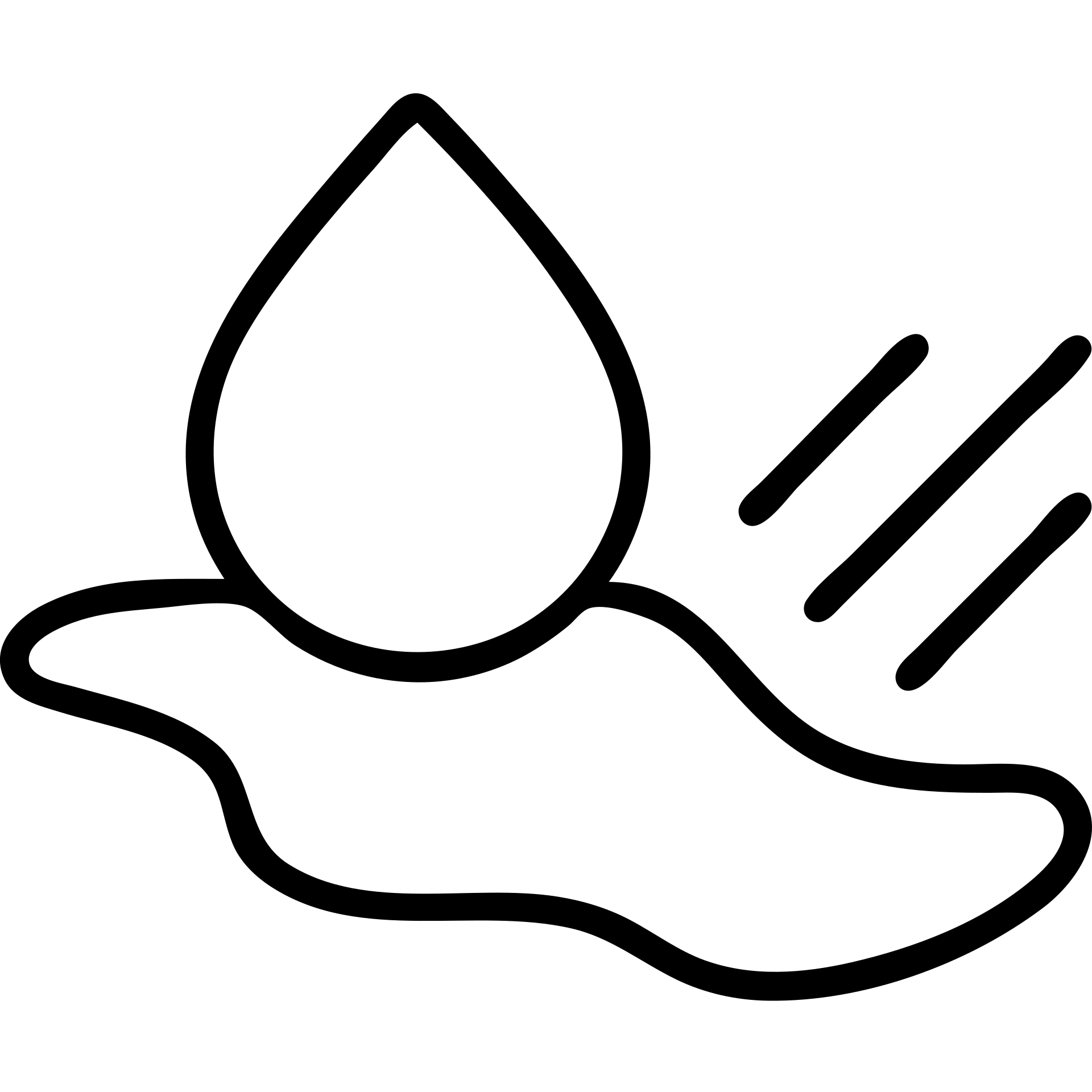 outlined icon of a water droplet sliding on glossy black paint of a premium vehicle, clean lines, subtle repellent effect with water lines moving away, modern and simple emoji