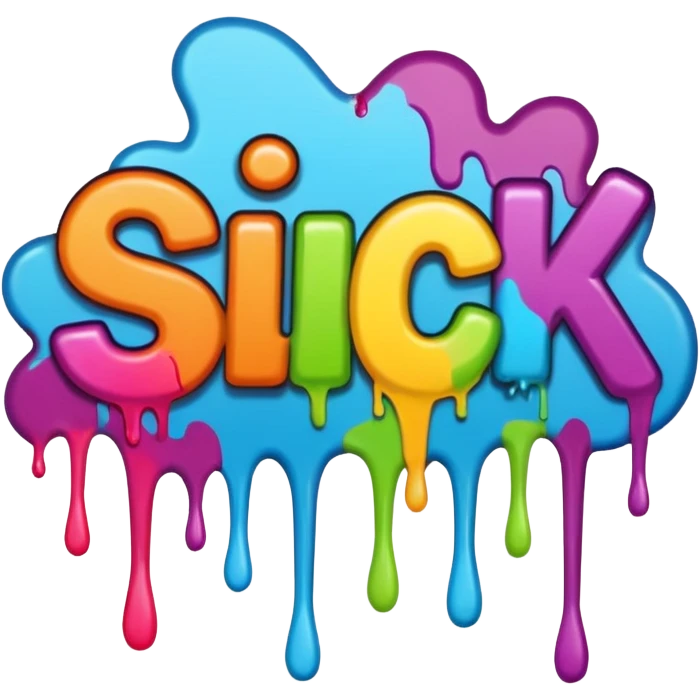 the word sick in graffiti font emoji