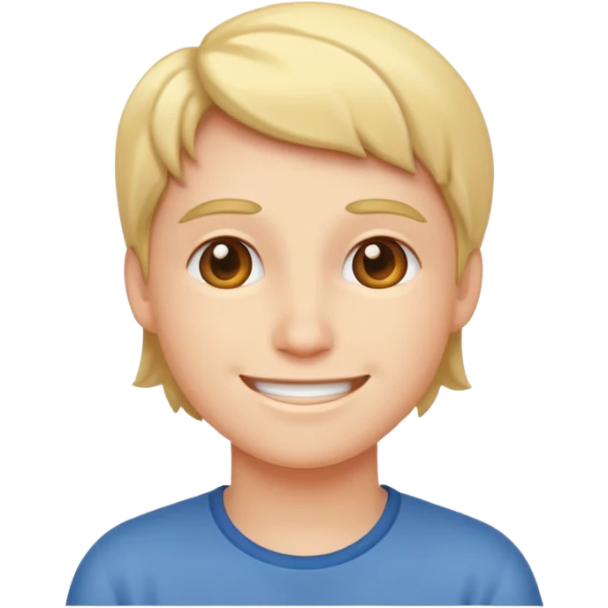 thinking face with a smile emoji