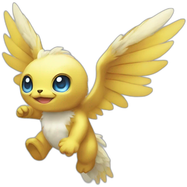 flying baby Digimon creature emoji