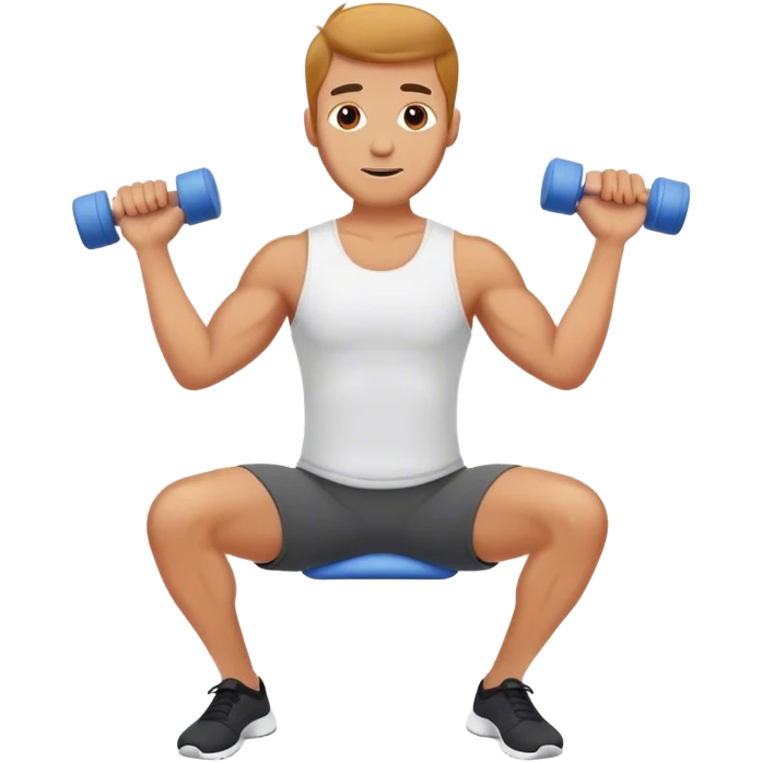 guy using foam roller emoji
